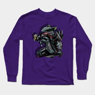 comics style alien Boss Long Sleeve T-Shirt